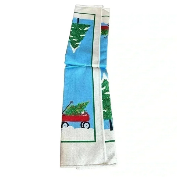 Microfiber Kitchen Towel  with Snowman 15in x 25in - Picture 3 of 3